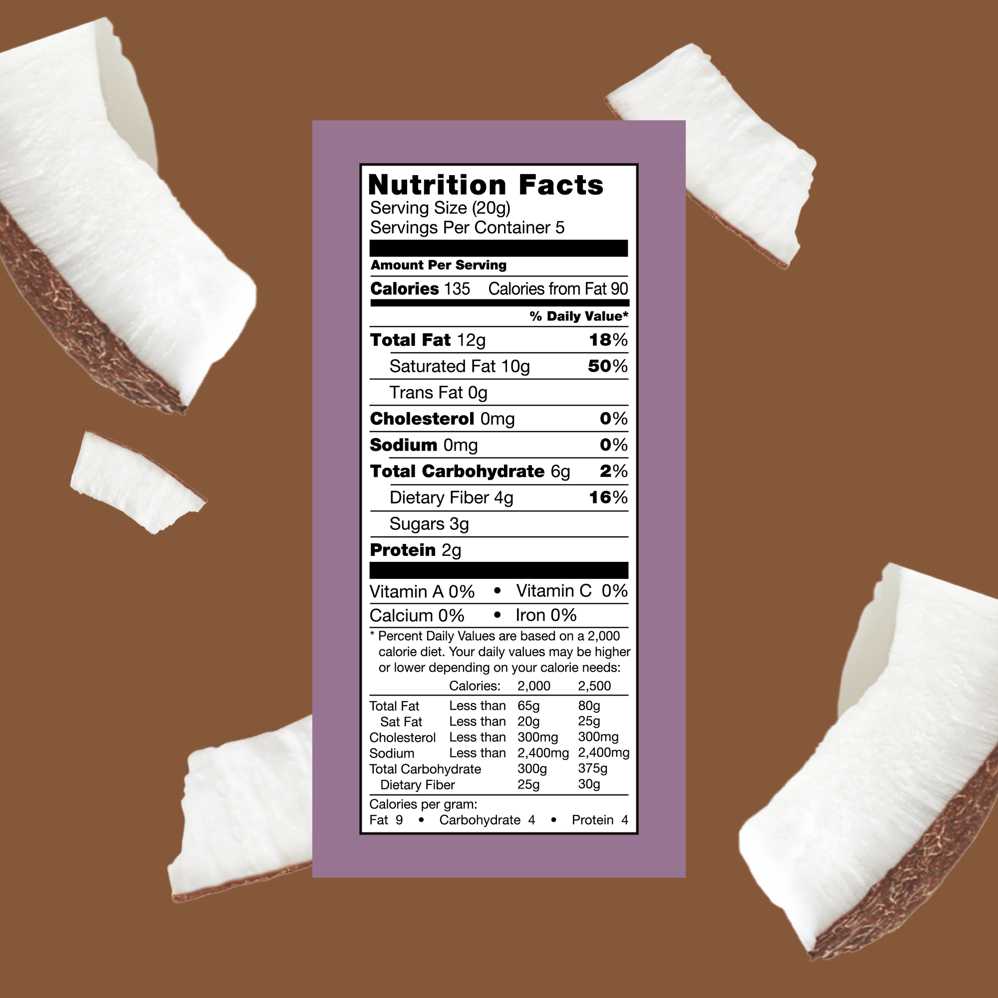 Dark Choco'Latte Coconut Chips 100g
