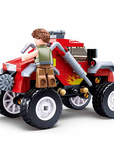 Off-Road Red Monster Car Building Brick Kit (150 pcs)