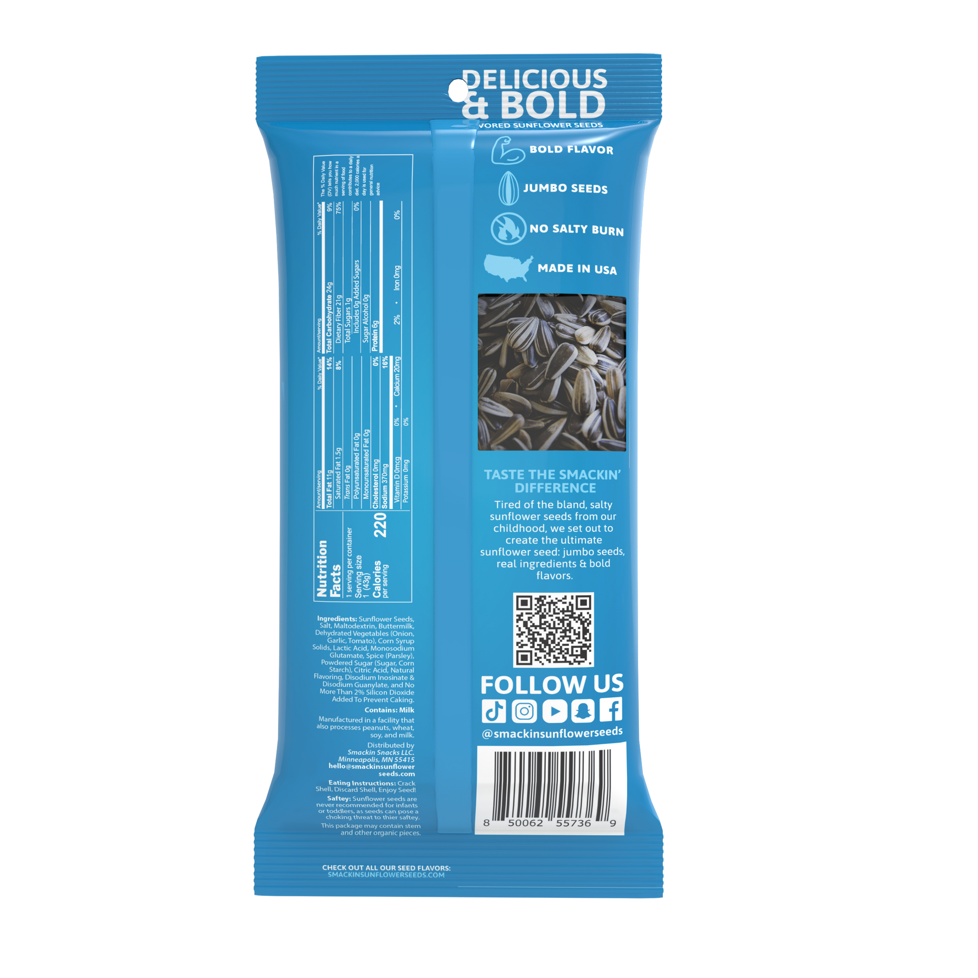 SMACKIN&#39; RANCH Sunflower Seeds (4 oz)