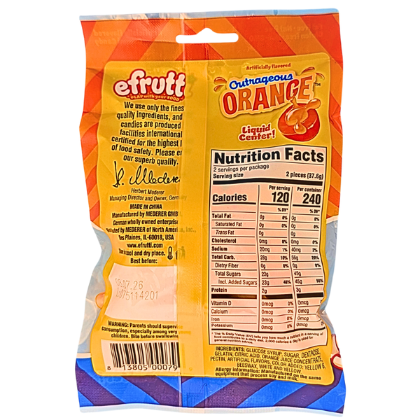 efrutti Outrageous Orange 2.6oz