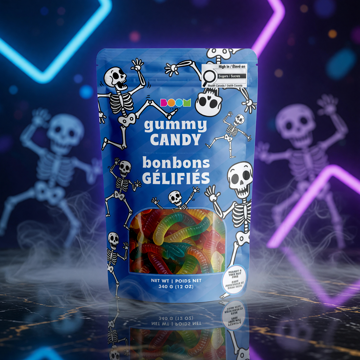 Dancing Skeletons | Fruity Gummy Candy | 340 g
