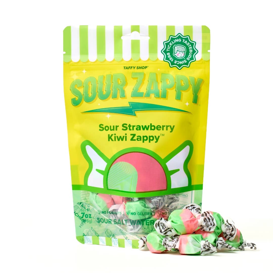 Sour Strawberry Kiwi Zappy™ Taffy [Personal - 7oz]