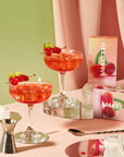 Amaretto Cherry Gummies, Chewy Candies, Alcohol-Free