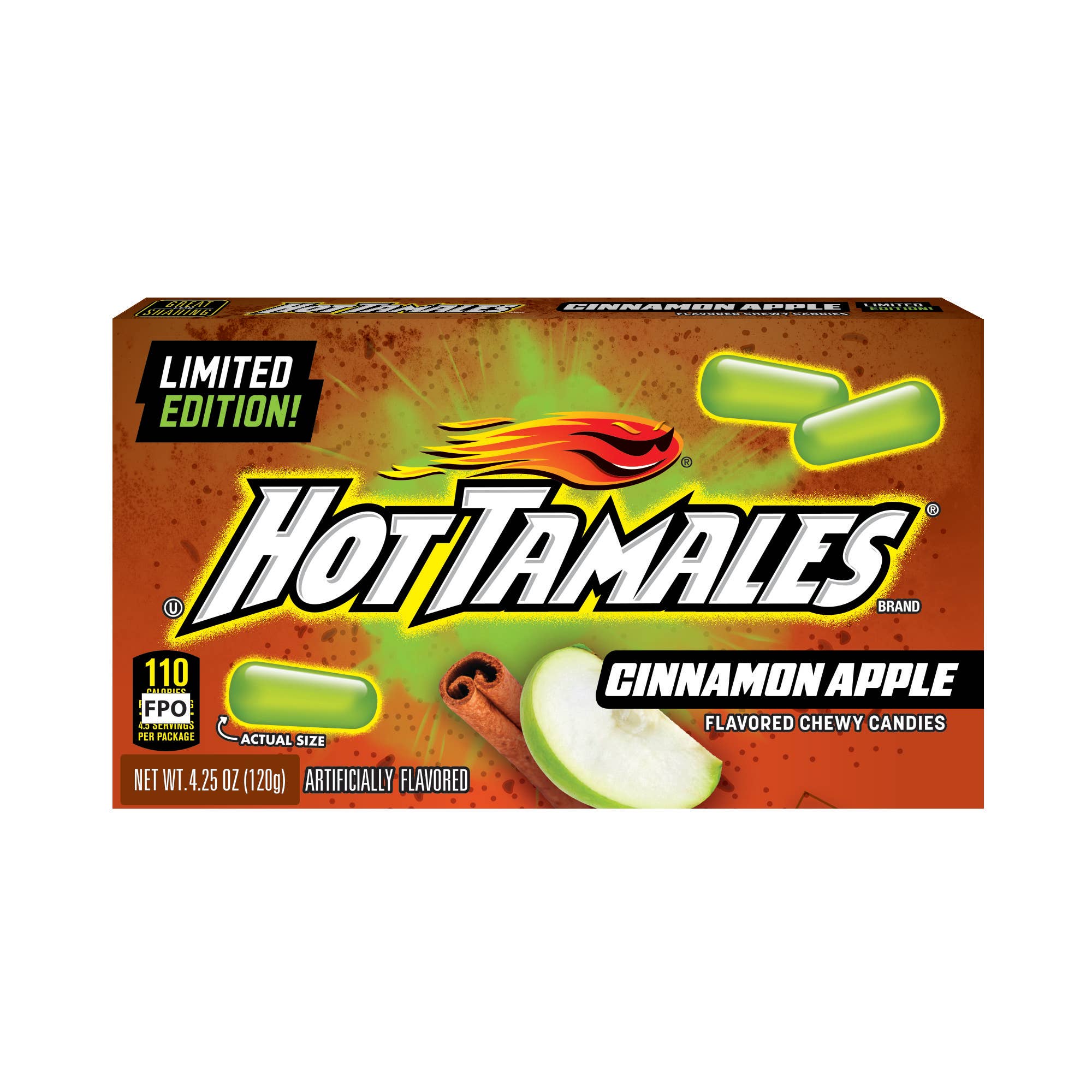 Hot Tamales Cinnamon Apple Theater Box, 4.25oz