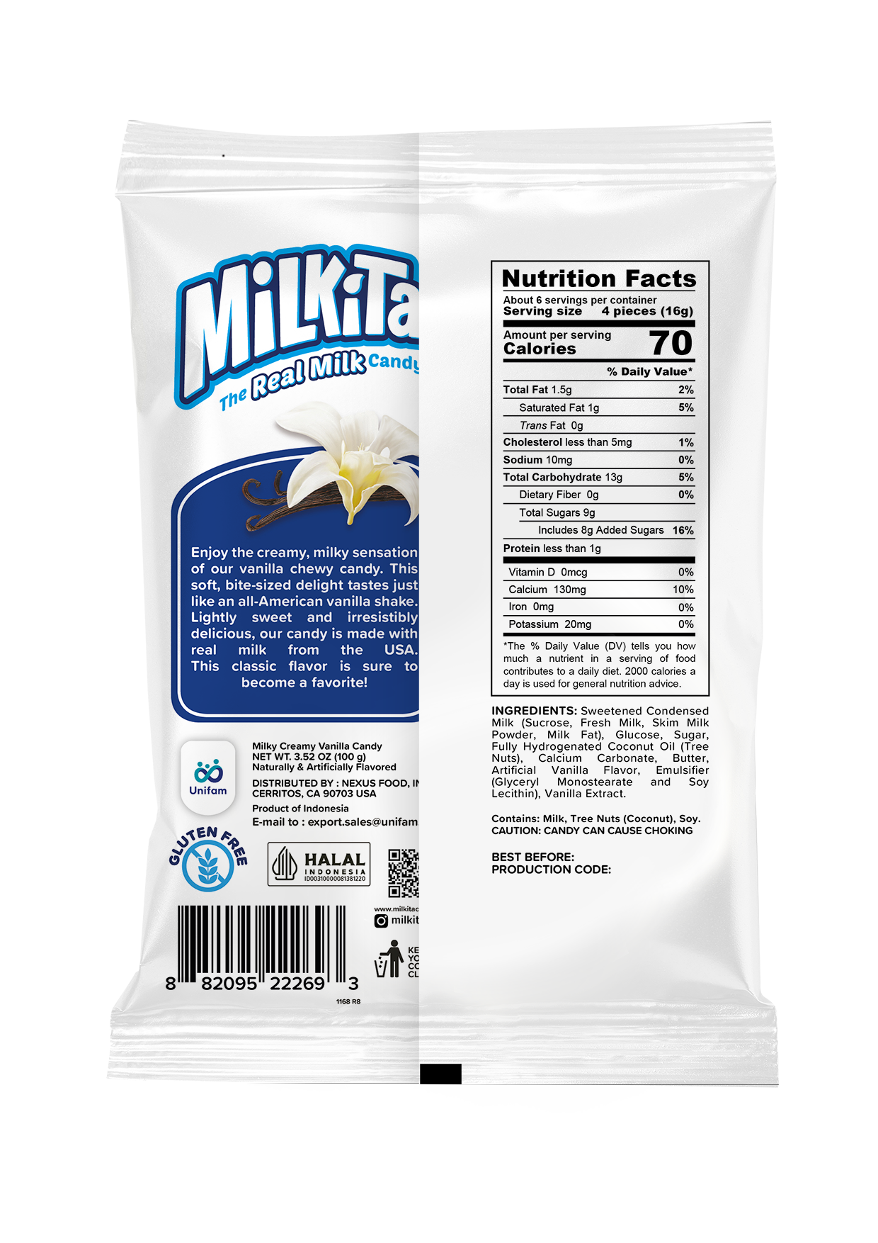 Milkita The Real Milk Candy Vanilla 100 g