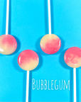 Mini Handcrafted Rainbow Lollipops: Bubble Gum