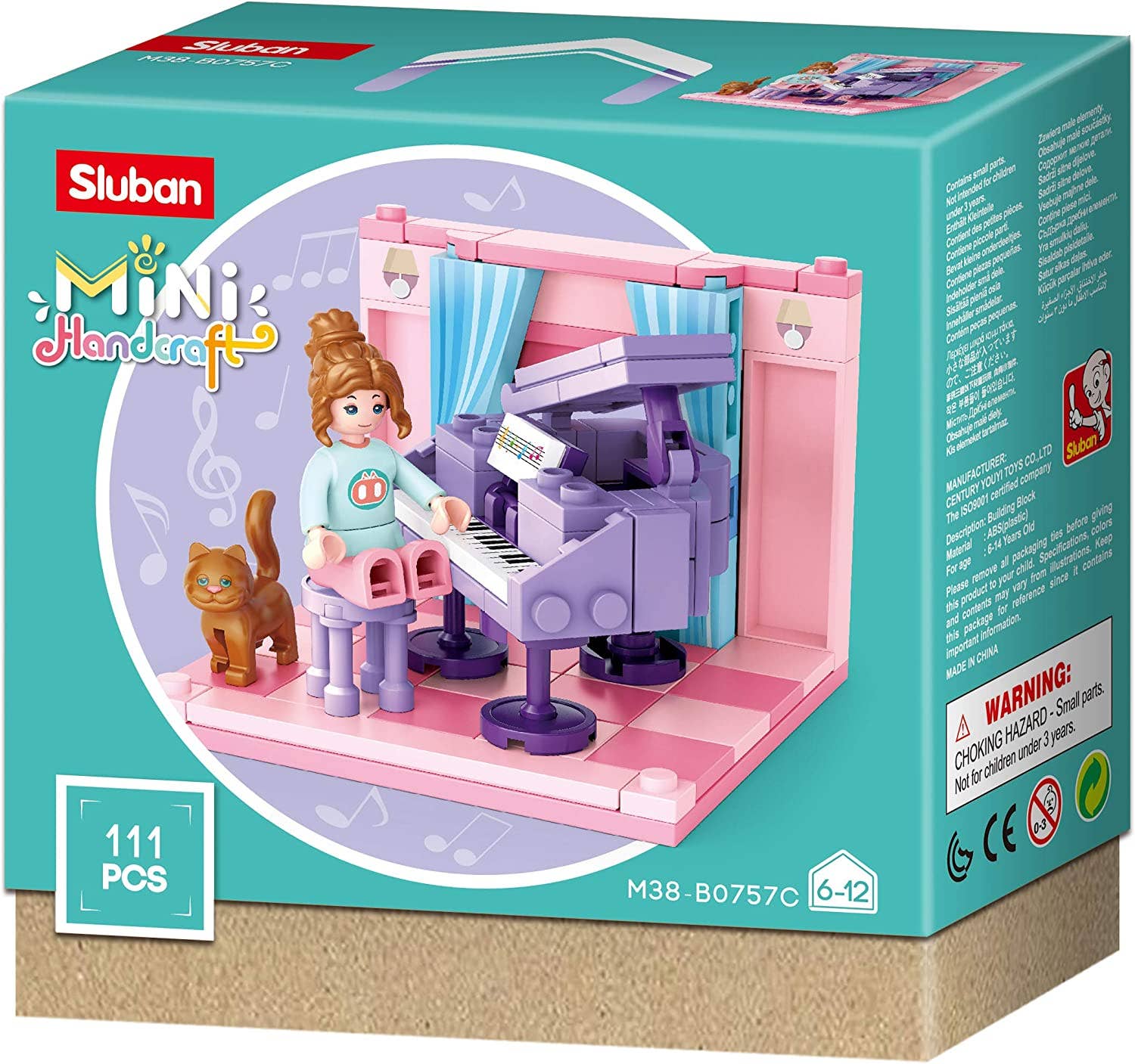 Mini-Handicraft Home Building Brick, 6-in-1 Display Box
