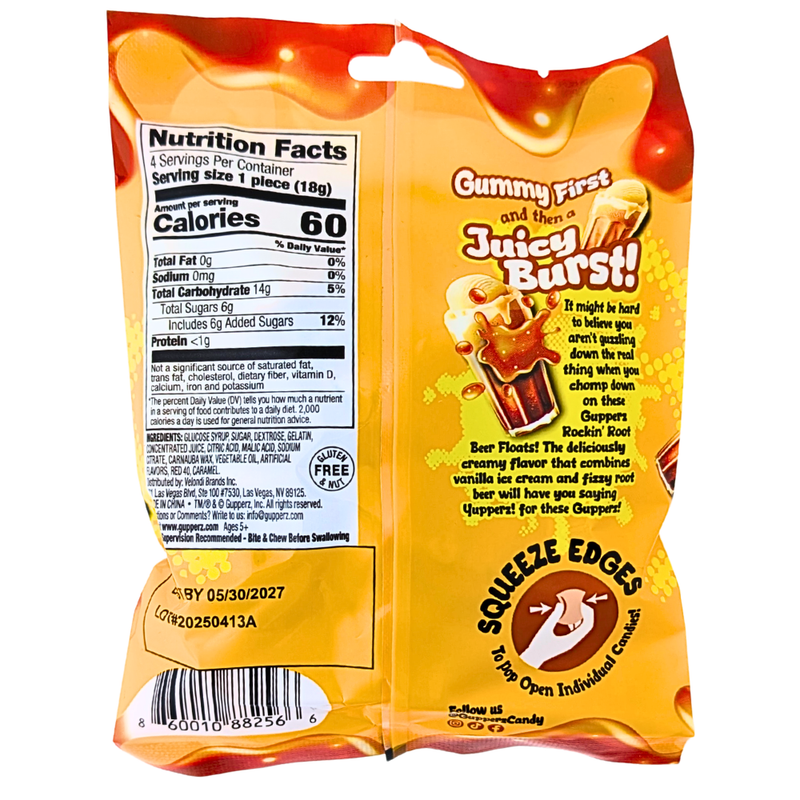 GUPPERZ GUMMY - ROCKIN ROOT BEER FLOAT 2.54OZ (72G)