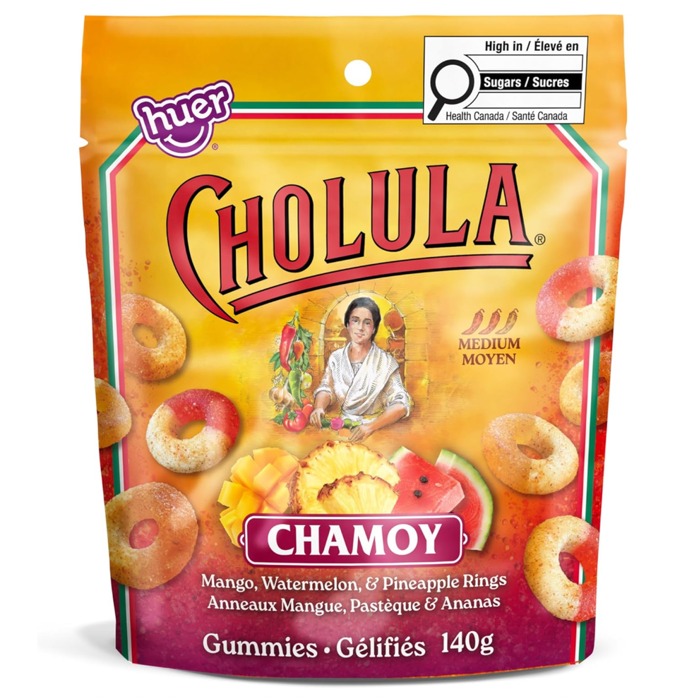 Huer Cholula Chamoy Tropical Gummy Ring Mix 140g