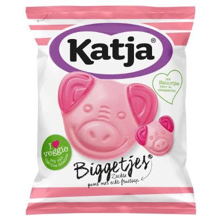 Katja Pigs [Percy Pigs] Peg Bag 70g (Netherlands)