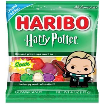 Haribo Harry Potter Draco Malfoy Sour Peg Bag 4oz