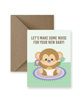 Make Some Noise Baby Monkey Card