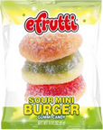 E-Frutti Mini Gummi Sour Burger .32oz [1 Item]