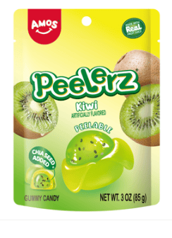 AMOS PEELERZ GUMMY - KIWI 3OZ(85G)