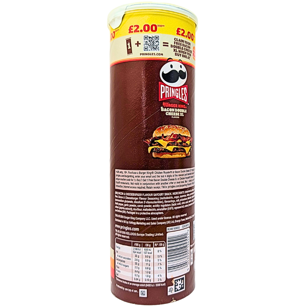 Pringles Burger King Bacon Double Cheese XL 165g