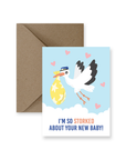 So Storked Baby Card
