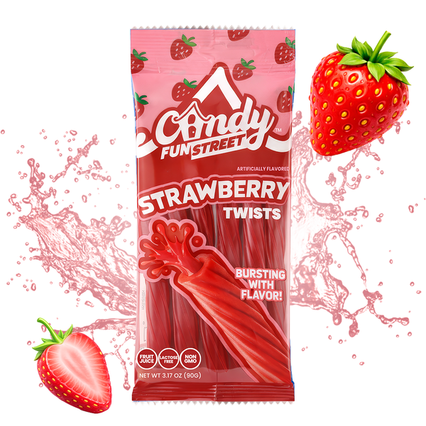 Candy Fun Street Strawberry Twists 3.17oz