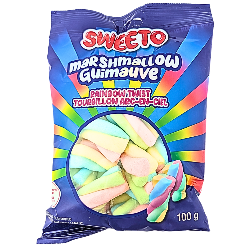Sweeto Marshmallow Rainbow Twist 100g