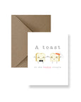 A Toast To The Happy Couple Greeting Card